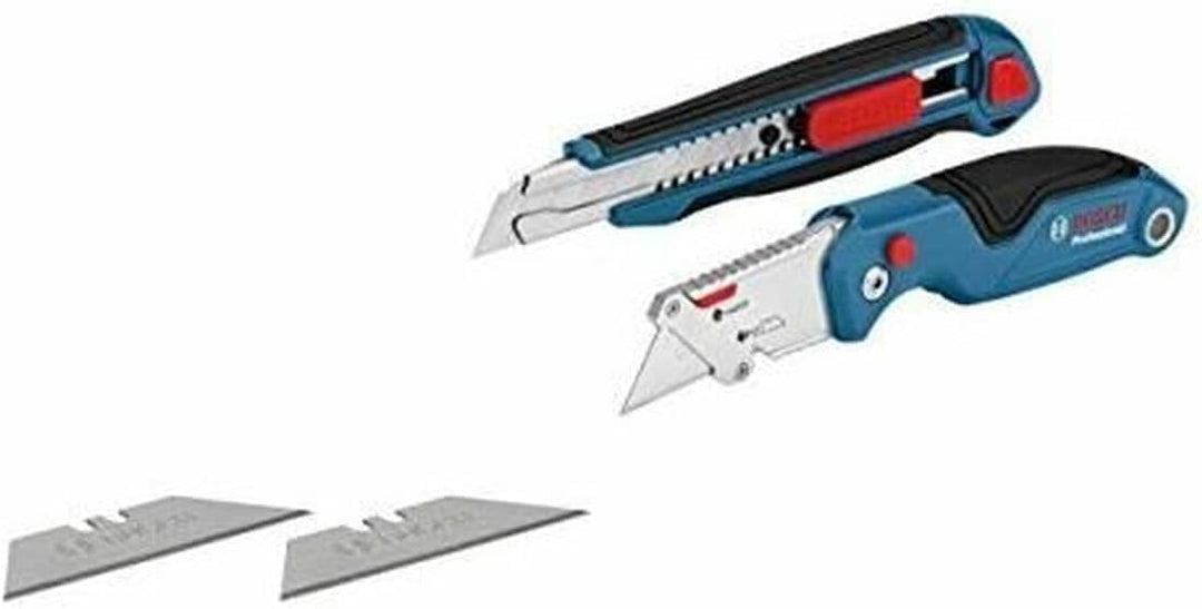 Bosch Professional 2 tlg. Messer Set + Werkzeugtasche GWT 20 (ProClick System: kompatibel mit L-BOXX