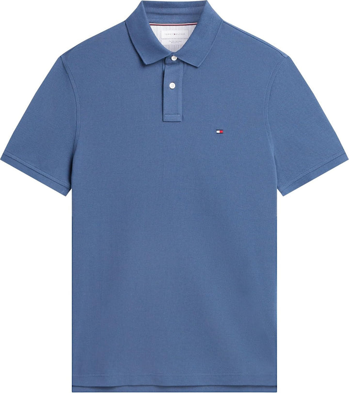 Tommy Hilfiger Herren Poloshirt Kurzarm 1985 Regular Fit XS Blue (Aegean Sea), XS Blue (Aegean Sea)