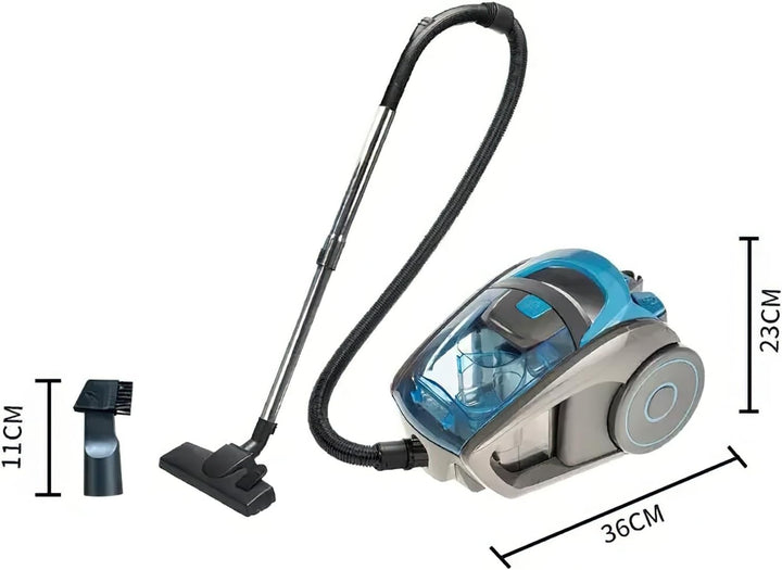 Eznaobo Staubsauger Beutellos, 2500W Bodenstaubsauger mit HEPA Filter Bodendüse für Hartboden und Te