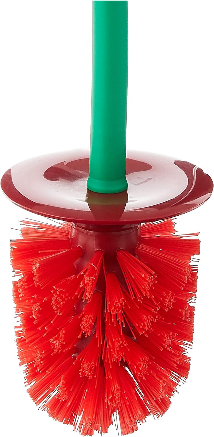 QUALY Toilettenbürste, Kunststoff, Rot, Toilet Brush, Toilet Brush and Holder, Toilet Brush Cleaner,