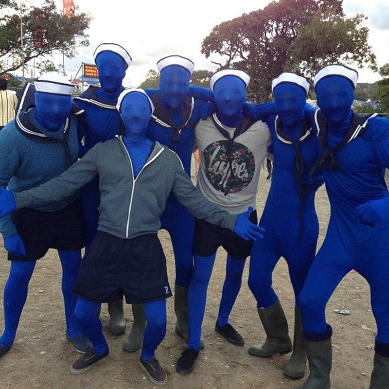 Morphsuits MSBUM Farbe Costume Body Suit, Blau, M Blau M, Blau M