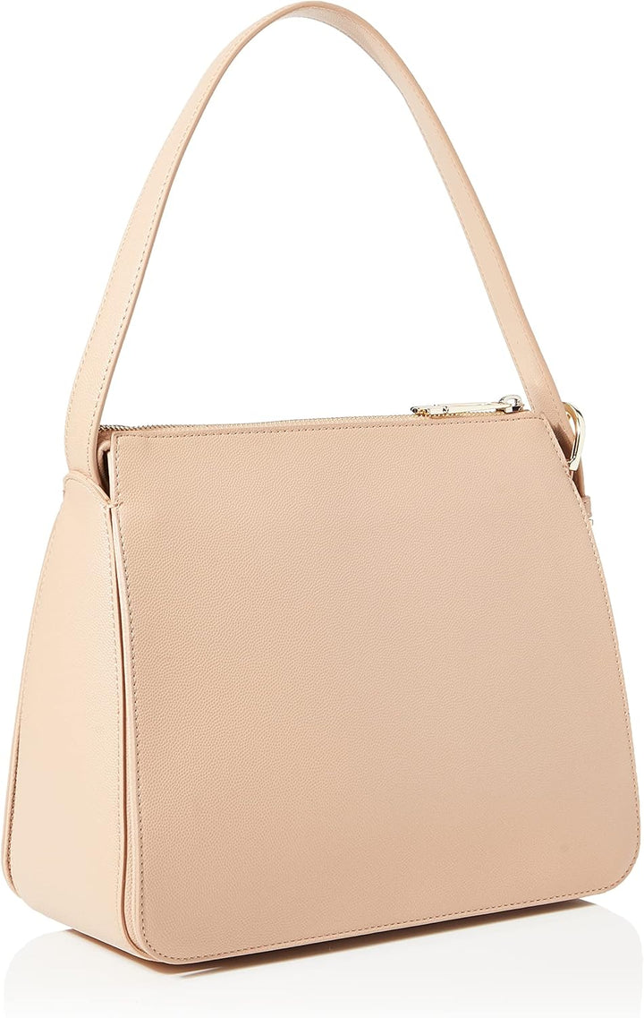 Tommy Hilfiger Damen Timeless TH Zeitlose Schultertasche, M Sandrift, Sandrift