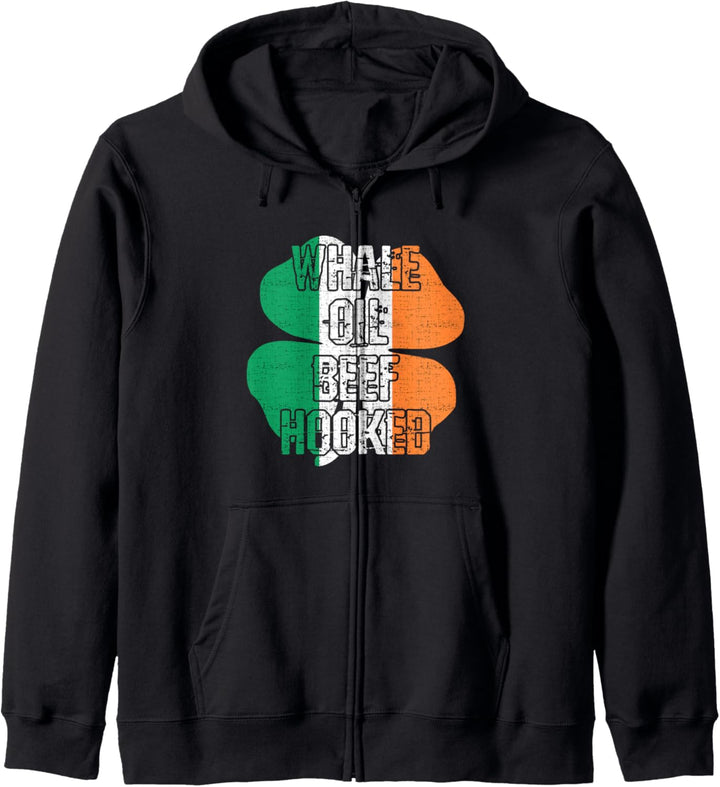 St. Patrick's Day Irish Slang Walöl Beef Hooked Kapuzenjacke