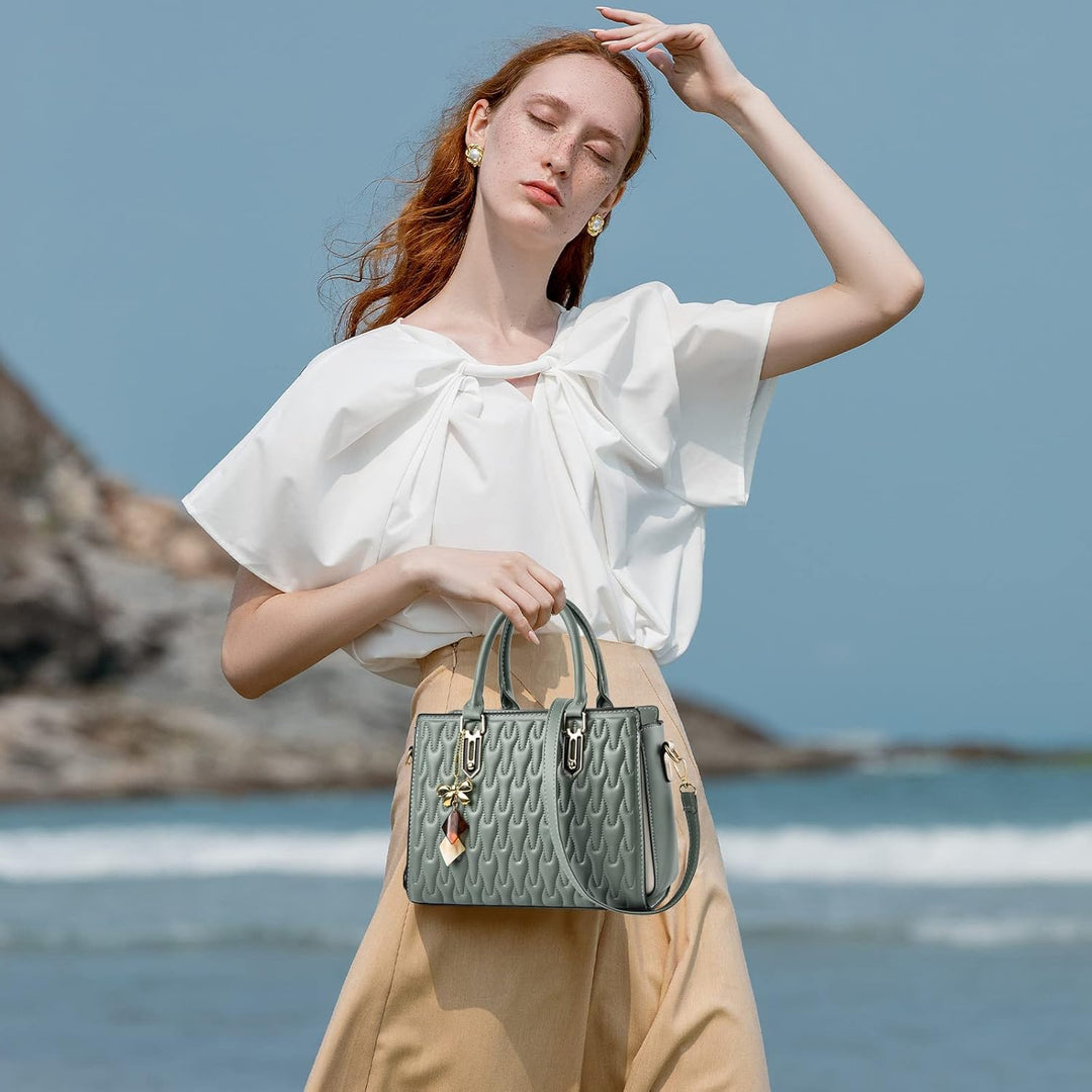 NICOLE &amp; DORIS Handtasche für Frauen Elegante Henkeltasche Damen Mode Schultertaschen PU Leder Umhän