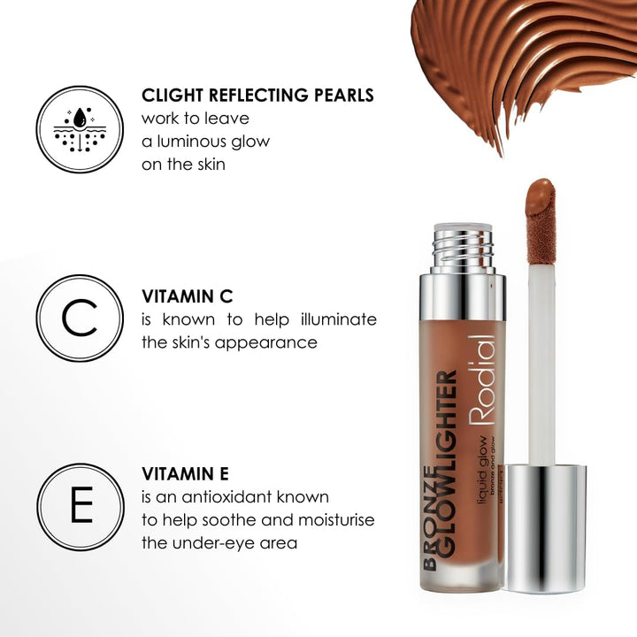 Rodial Bronze Glowlighter 6.1ml - Creme-Bronzer für sofortige Leuchtkraft der Haut, federleichte For