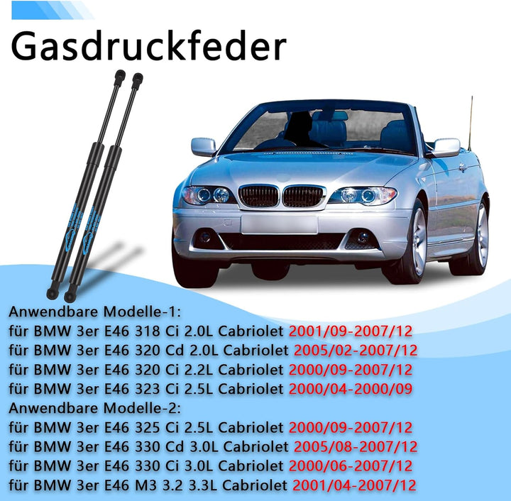 2Pcs Heckklappendämpfer für BMW 3er E90 316 318 320 323 325 330 Limousine 2004-2011 für BMW 3er E92