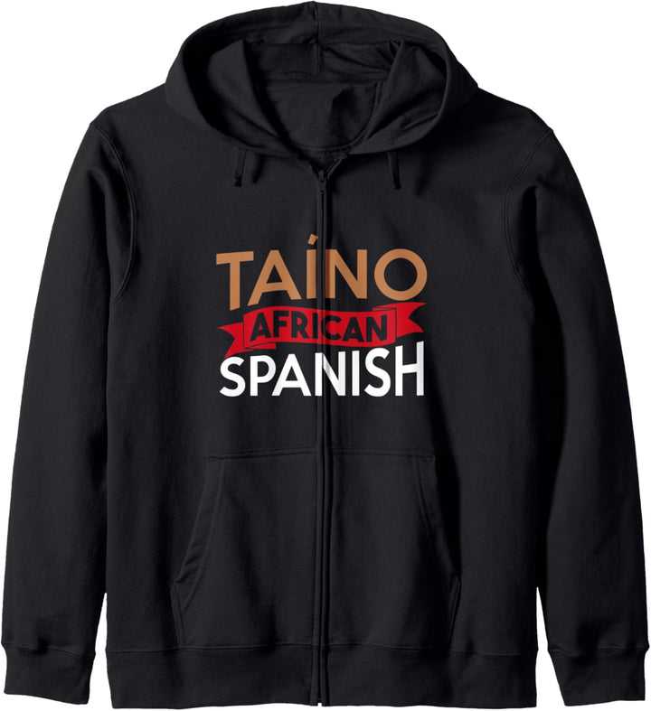Taino African Spanish Puerto Rican Afro Boricua Puerto Rico Kapuzenjacke