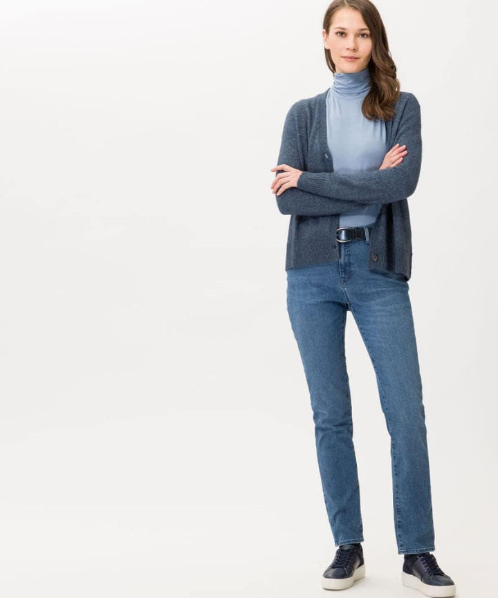 BRAX Damen Style Mary Blue Planet Nachhaltige Five-Pocket Jeans 27W / 30L Used Light Blue 1, 27W / 3