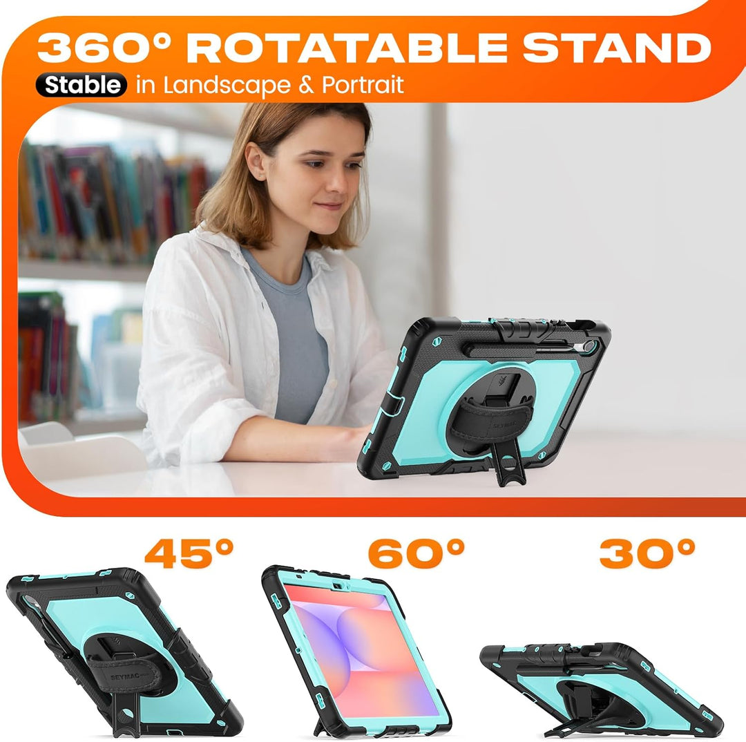 SEYMAC stock Hülle für Samsung Galaxy Tab S10 Lite/S10 FE/S9 FE 10,9 Zoll /S9 11 Zoll, Stossfeste Hü