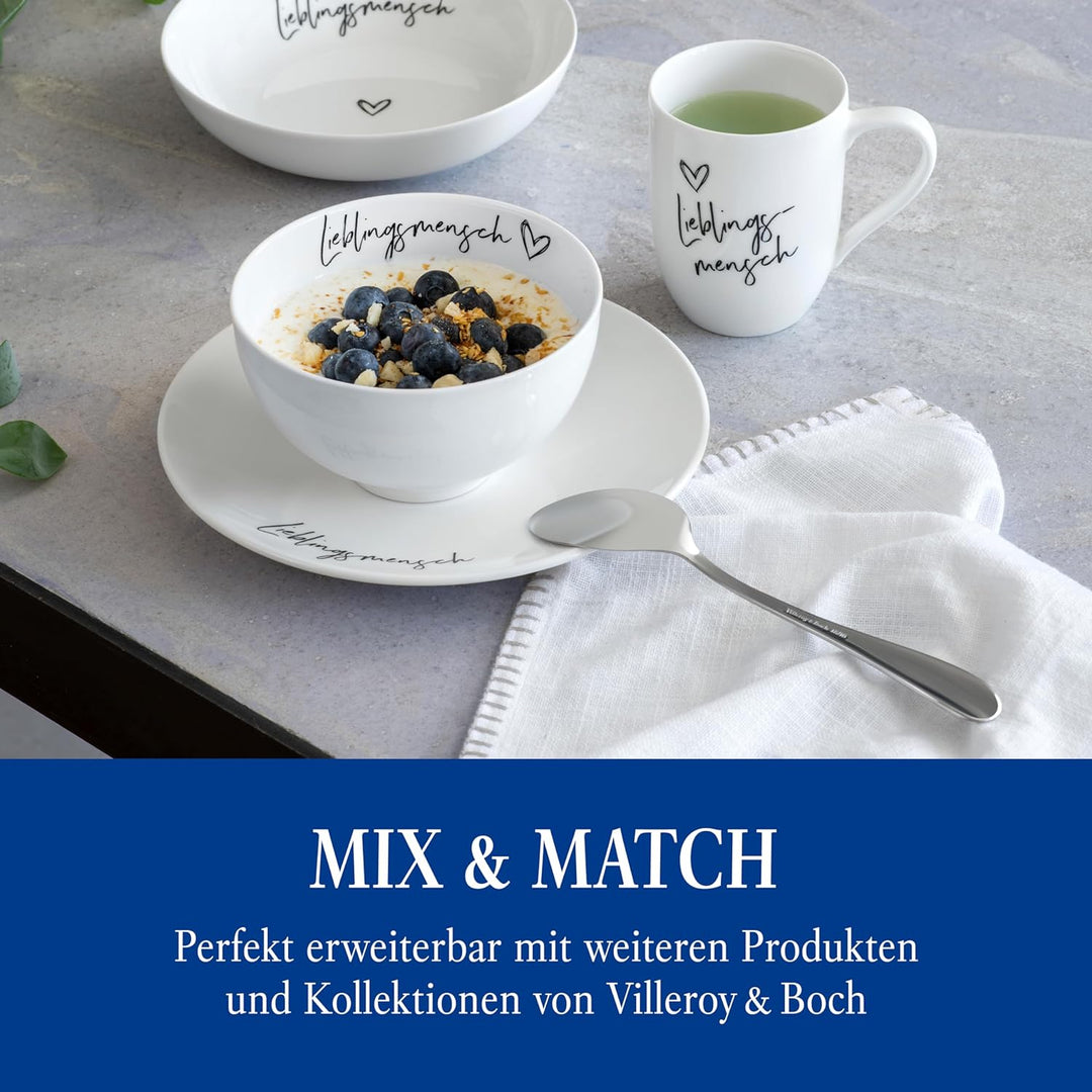 Villeroy &amp; Boch – Oscar Tafelbesteck 24 teilig, 6 Personen, spülmaschinenfest, rostfrei, Besteck Set