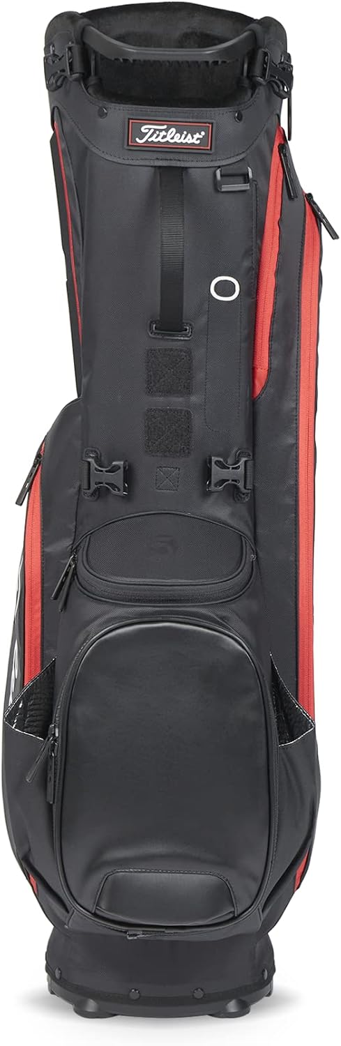 Titleist Unisex – Erwachsene Players 5 Stand Bag Spieler 5 Einheitsgrösse Schwarz/Schwarz/Rot, Einhe