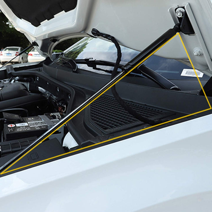 LFOTPP Motorhauben Gasfeder für T-Roc, Schwarze Gasdruckfeder Motorhaube, 2 Stück