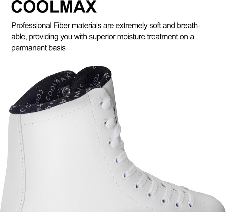 Nattork Eiskunstlaufschuhe Excellence – Edelstahlkufen für verbesserte Unterstützung, Stärke, Leistu