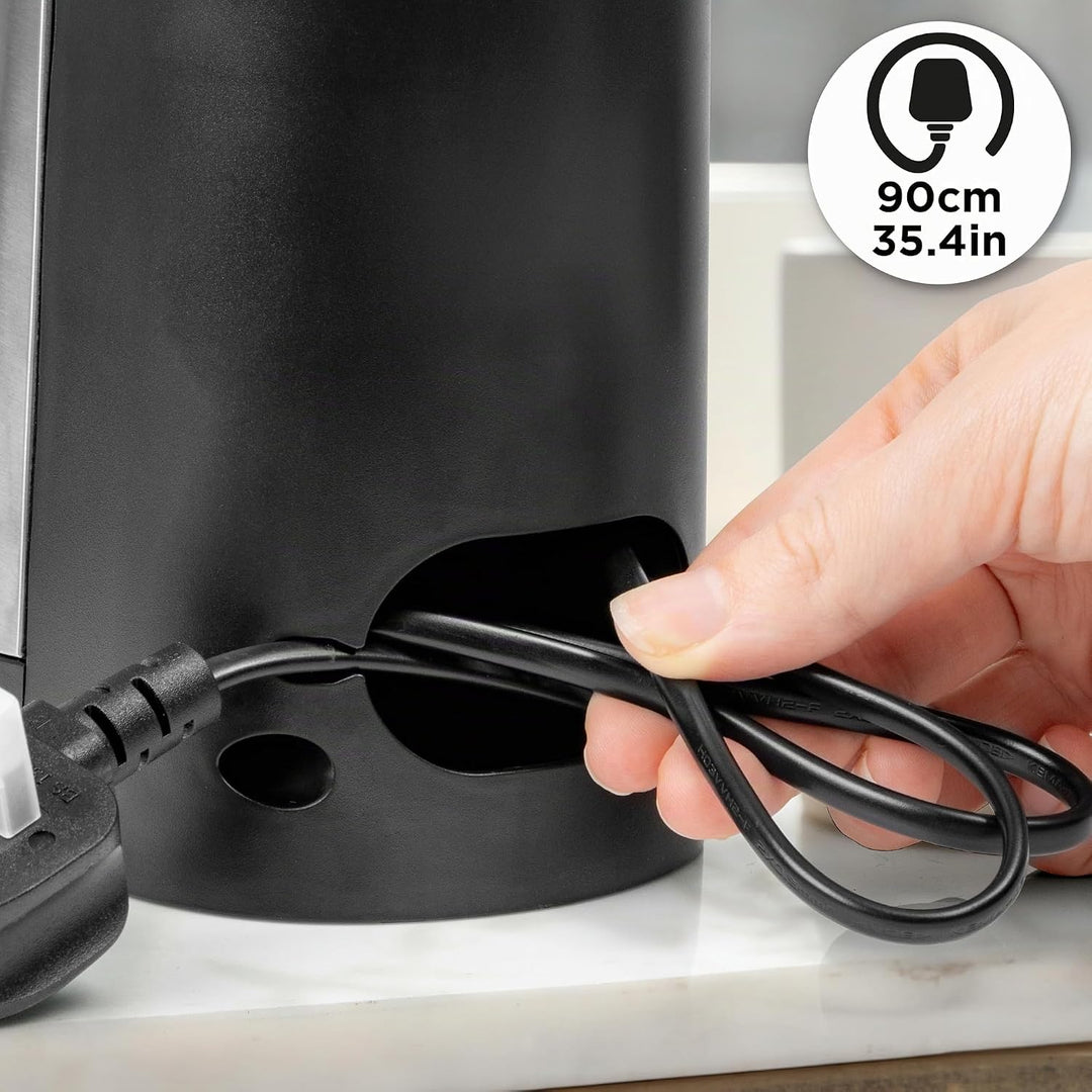 Duronic CO60 Dosenöffner, elektrischer Büchsenöffner für bis zu 600 ml Konservendosen, 3-in-1 automa