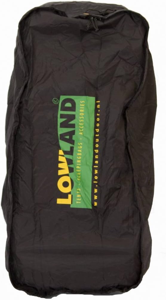 LOWLAND OUTDOOR® Regen- und Transporthülle für Rucksäcke - Wasserabweisend, Schwarz
