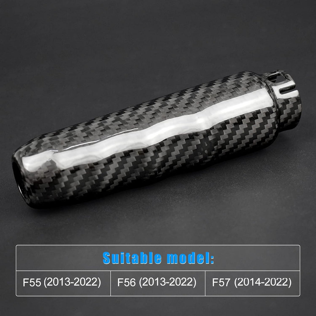 KUNGKIC Kohlefaser Auto Handbremse Griffe Abdeckung Innenverkleidung Handbremsgriffe Zubehör Dekorat