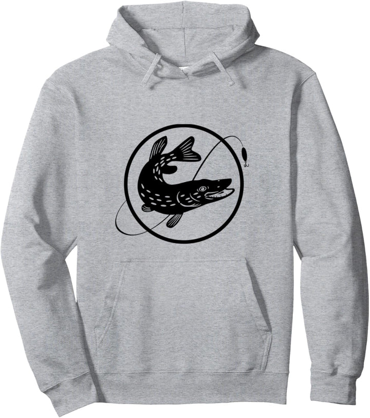 Anglergeschenk, Angler Hoodie, Fischer Hecht T-shirt Angel Pullover Hoodie