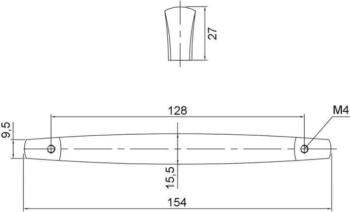 10 x SOTECH Möbelgriff DEJA Küchengriff Schrankgriff Schubladengriff Edelstahl Finish BA 128 mm 10 x