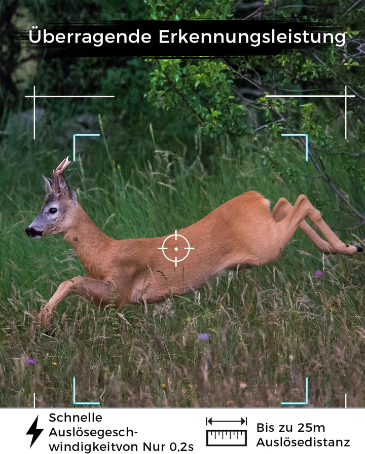 Meidase S600 4G LTE Wildkamera Handyübertragung App, Wildtierkamera mit Nachtsicht Bewegungsmelder,