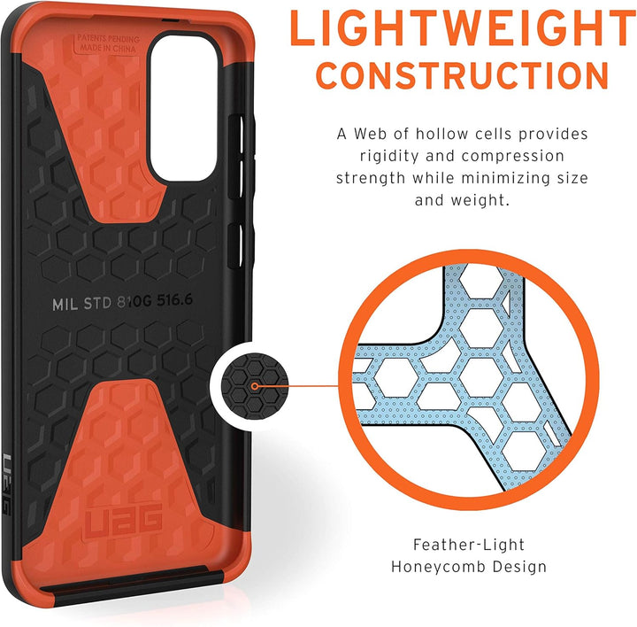 Urban Armor Gear Civilian Hülle Samsung Galaxy S20 (6,2") Schutzhülle (Wireless Charging kompatibles