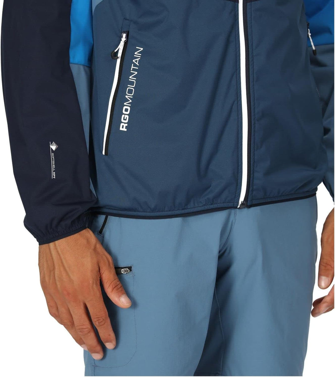 Regatta Tarvos VI Softshelljacke Herren mit Kapuze L Blau, L Blau