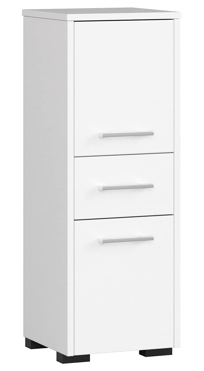 AKORD Badezimmerschrank schränke | Badezimmer kommode | FIN 85 2D1SZ, 2 Türen und 1 Schublade, B30 x