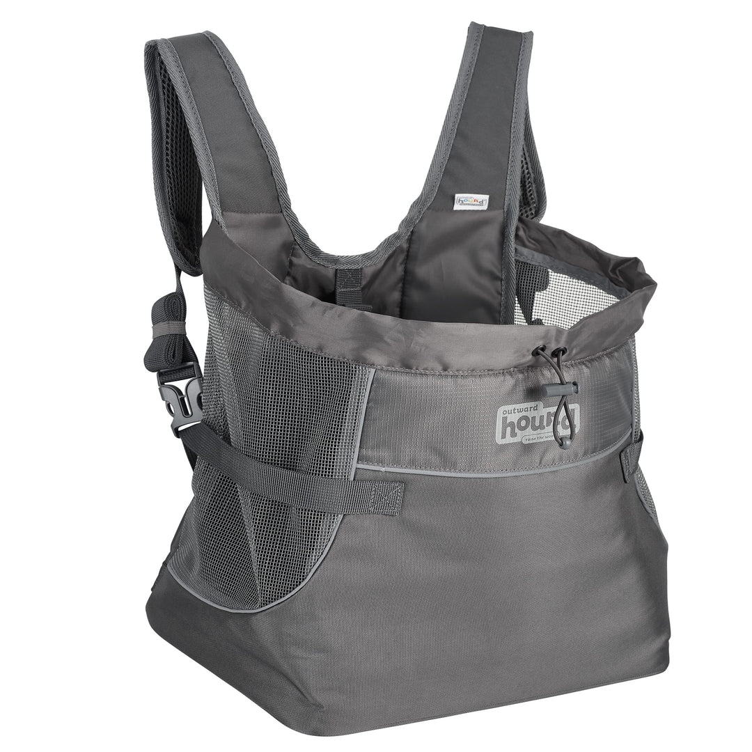 Outward Hound PupPak Hunde-Tragetasche, Grösse M, Grau PupPak Frontträger Medium grau, PupPak Frontt