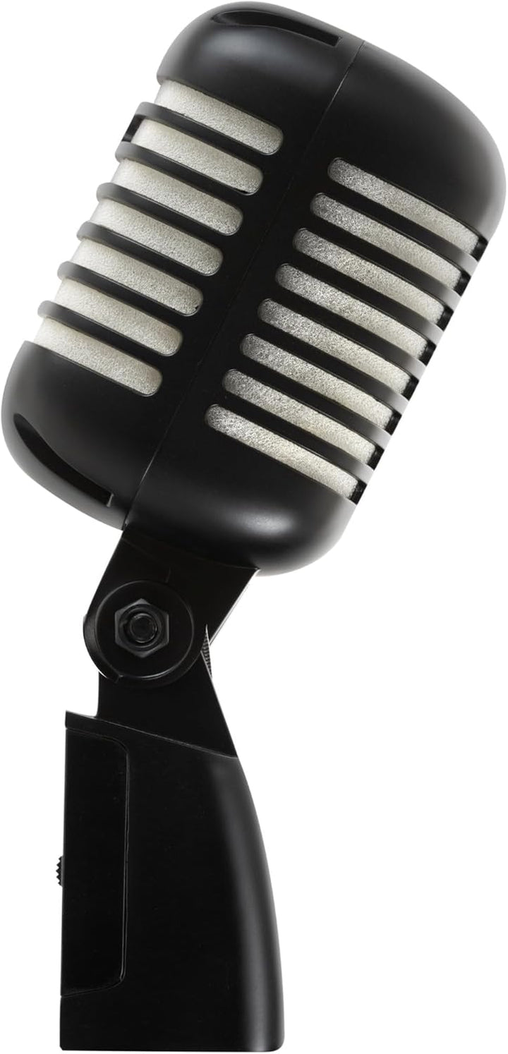 Pronomic DM-66BK/WH Mikrofon Dynamisches Vintage Gesangsmikrofon Retro Vocal Mikrofon (Frequenzgang: