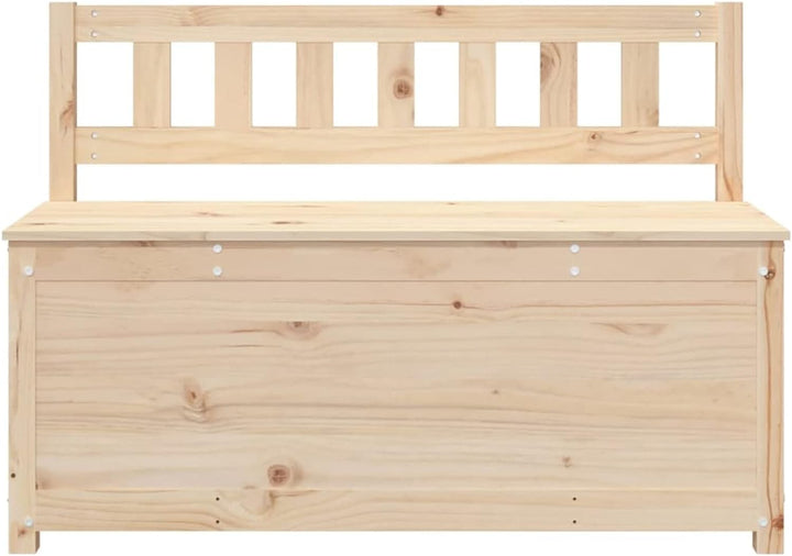Festnight Sitzbank mit Stauraum Holz Truhenbank Holz Gartenbank Kissenbox mit Stauraum Holzbank Truh