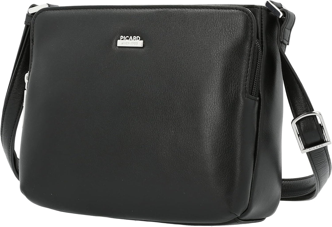 Picard Damen Schultertasche REALLY aus Echtleder Klein | mit Reissverschluss | Schultertasche | Allt