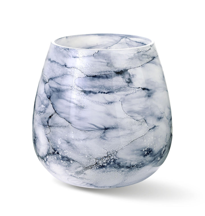 Terroso – Vase – Mundgeblasenes arktisches Glas – Luxuriöses Erscheinungsbild, Stilvoll & Elegant -