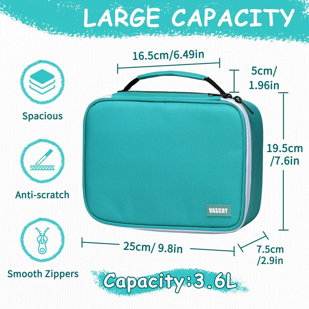 VASCHY Grosse Federmäppchen, Multi Fächer Mäppchen Organizer 72 Stück Etui Schule Federmappe Federta