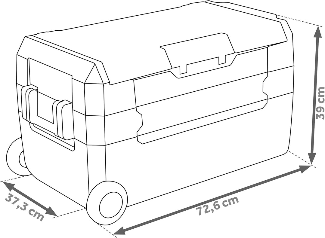 Berdsen Icemax 400 Kompressor Kühlbox 40L – tragbare 2-Zonen Gefrierbox – 12V/24V &amp; 230V Auto Campin