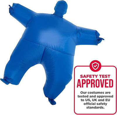 Morph Blaues Aufblasbares Kostüm für Kinder, Megamorph - Einheitsgrösse Blau Kinder, Blau Kinder