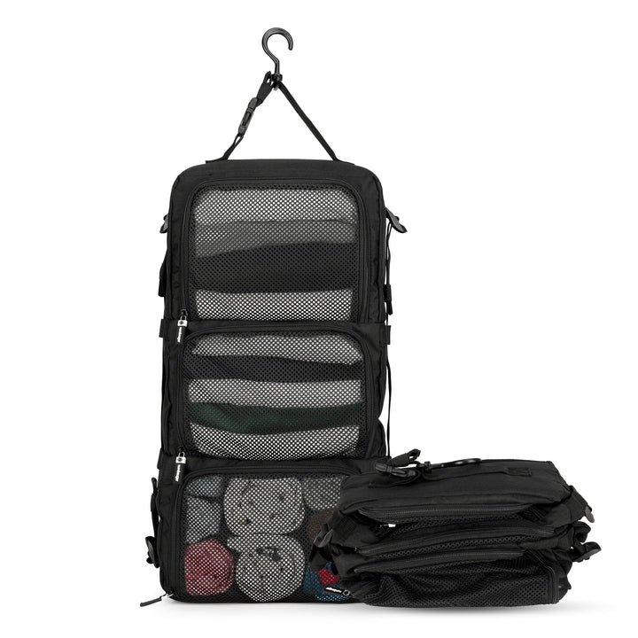 Hängende Packwürfel aus recycelten Plastikflaschen | Travel Organizer für Rucksack | Hanging Packing