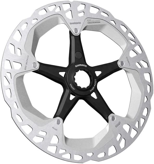 SHIMANO Unisex-Adult Festplatte 203mm Centr Lock (i) Fahrradbremsen, Mehrfarbig, one Size Einheitsgr