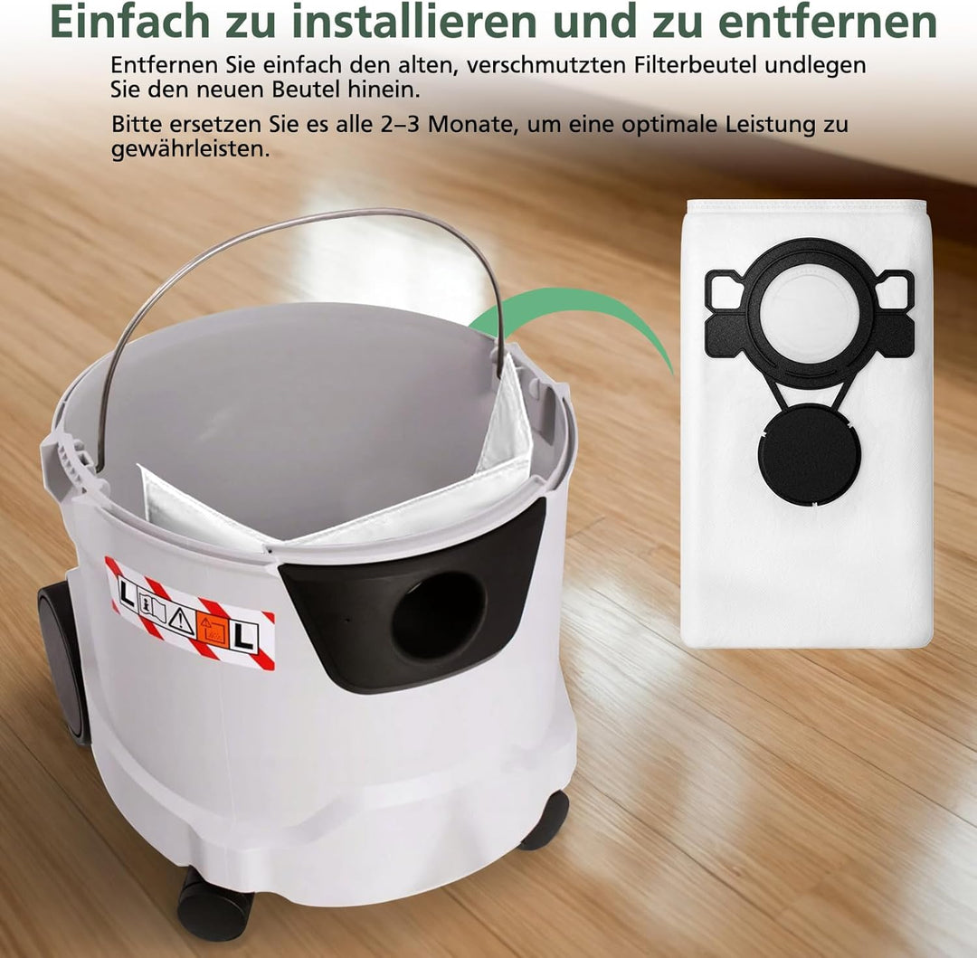 16 Stück Staubsaugerbeutel kompatibel mit MAKITA VC2512L VC2000L VC2010L VC2012L VC2511L VC3011L VC3