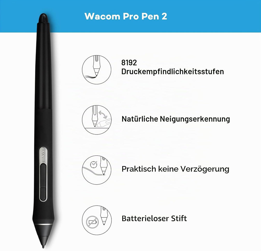 Wacom Intuos Pro Large Grafik-Tablett mit Bluetooth-Funktion – Grossflächiges Format für digitales Z