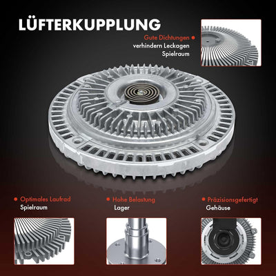 Frankberg Lüfterkupplung Kühlerlüfter Kompatibel mit Omega A 16 17 19 1.8L 2.0L Benzin 1986-1994 Ome