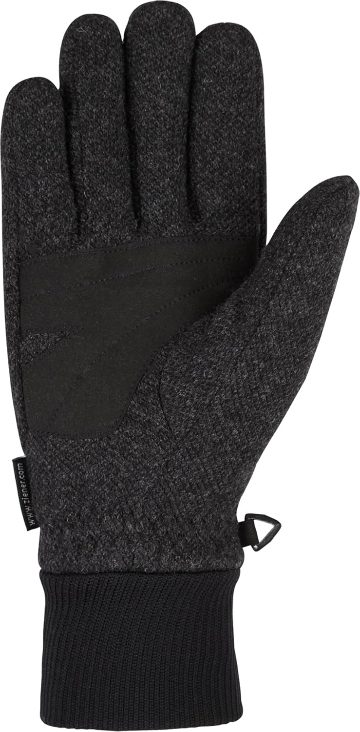 Ziener Unisex – Erwachsene Ildo Funktions-/ Freizeit-Handschuhe 8.5 dark melange, 8.5 dark melange