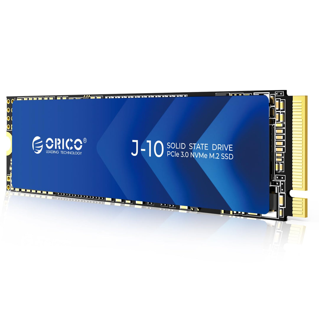 ORICO NVMe M.2 SSD 256G PCIe Gen3.0x4 2280, 3D NAND Interne SSD mit Kühlkörper, bis zu 1800 MB/s, In