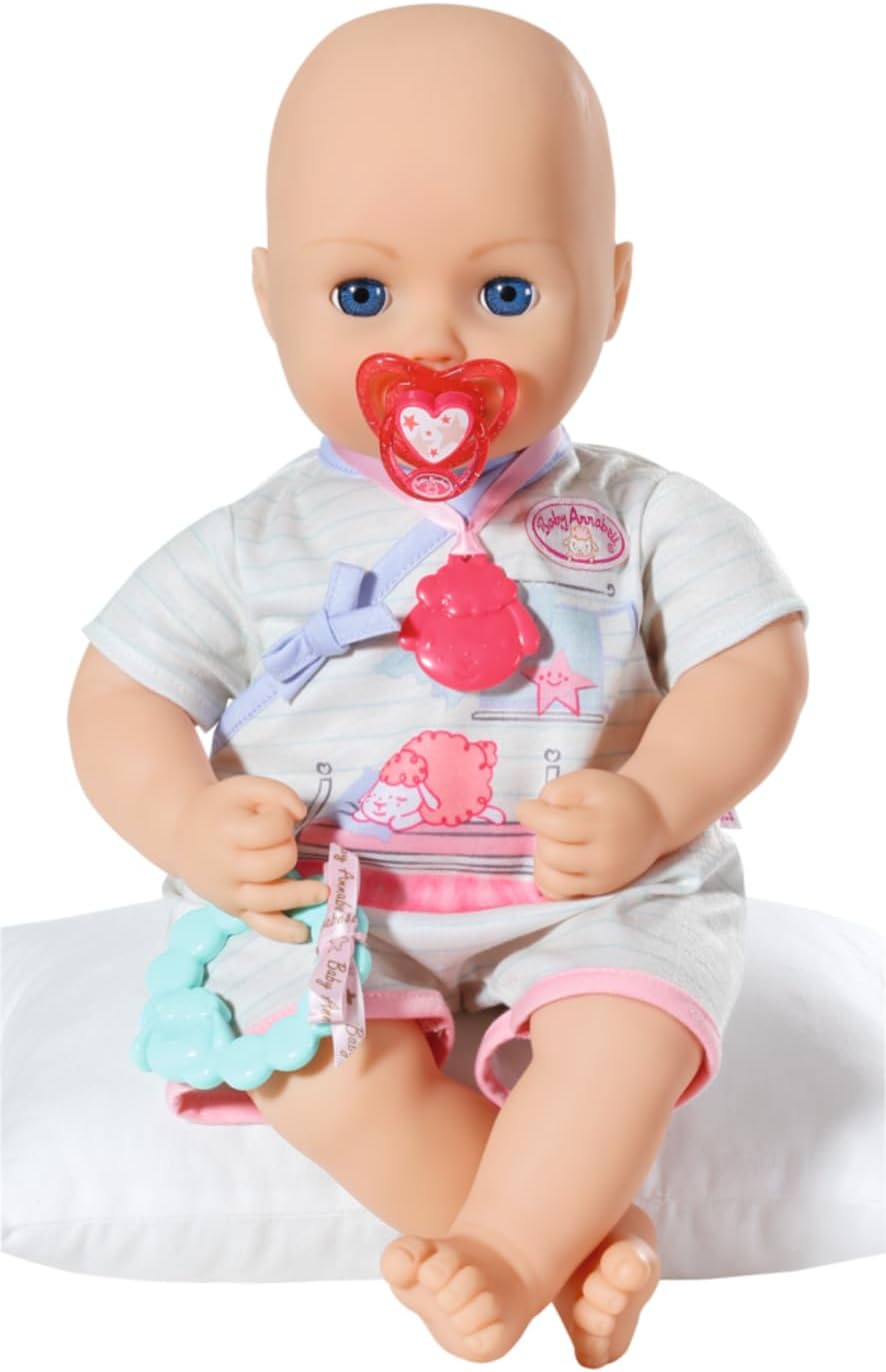 Baby Annabell Combi Set mit Strampler, T-Shirt, Hose und Jacke im Aufbewahrungskoffer, für 43 cm Pup
