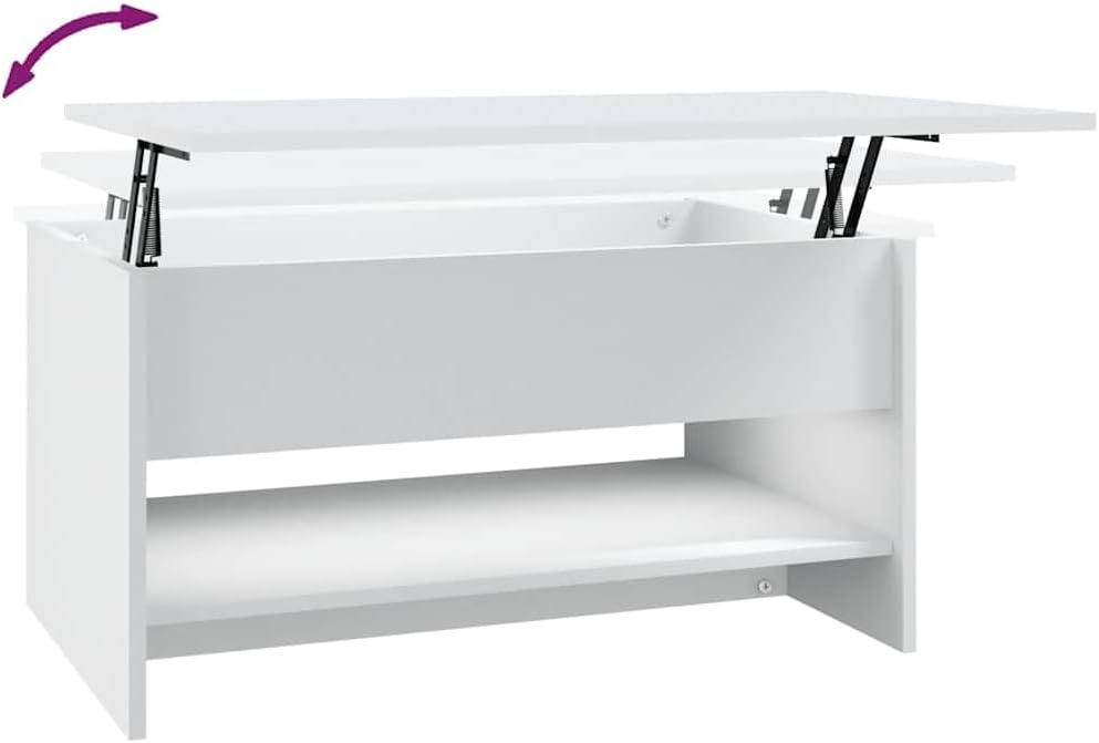 vidaXL Couchtisch Höhenverstellbar Kaffeetisch Beistelltisch Wohnzimmertisch Sofatisch Tisch mit Sta