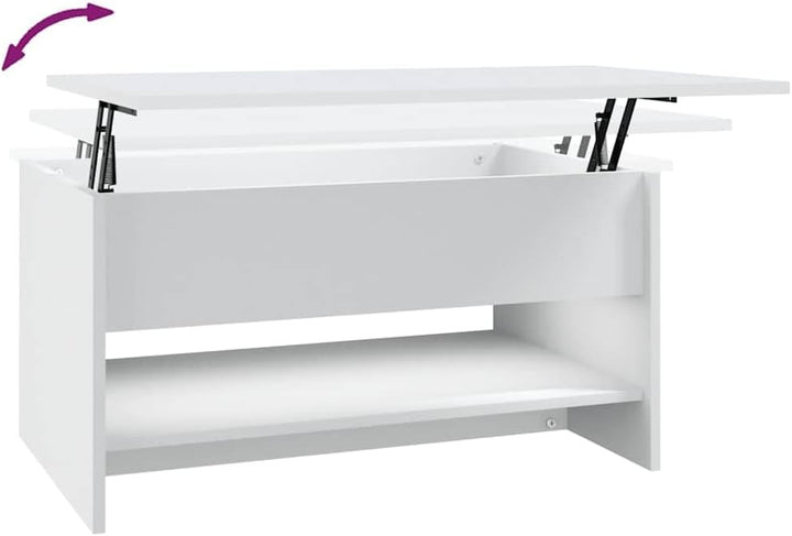 vidaXL Couchtisch Höhenverstellbar Kaffeetisch Beistelltisch Wohnzimmertisch Sofatisch Tisch mit Sta