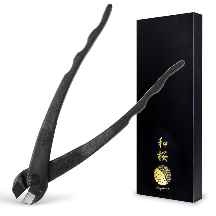 Wazakura Draht Zange, Handgeschmiedete Bonsai-Zange 195 mm, Made in Japan - Drahtschneider Schwarz