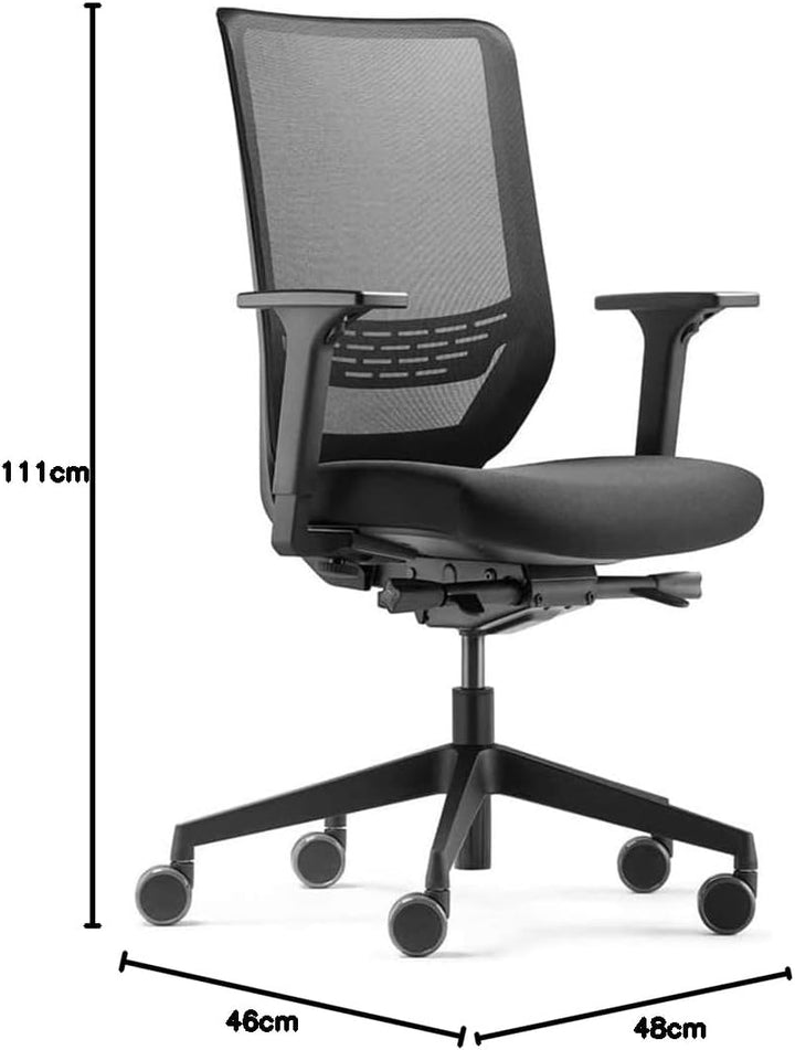 Trendoffice to-sync pro, ergonomischer Bürostuhl, mit Armlehnen, modernes Design, Homeoffice, umwelt