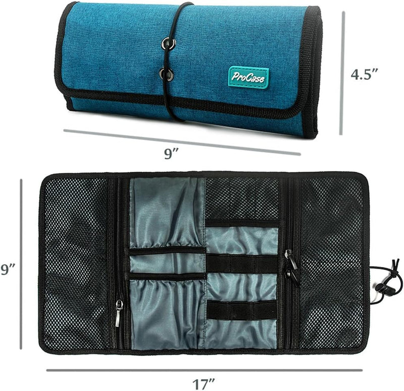 ProCase Travel Gear Organizer Elektronik Zubehör Tasche, Kleine Gadget Tragetasche Aufbewahrungstasc