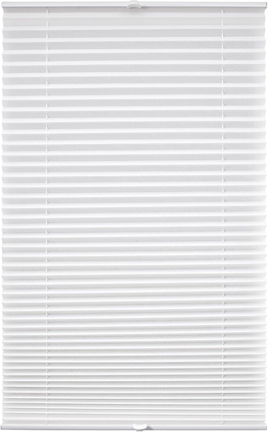 Liedeco® Plissee verspannt mit Klemmträger / 80 x 220 cm weiss (Breite x Höhe) / lichtdurchlässig Bl