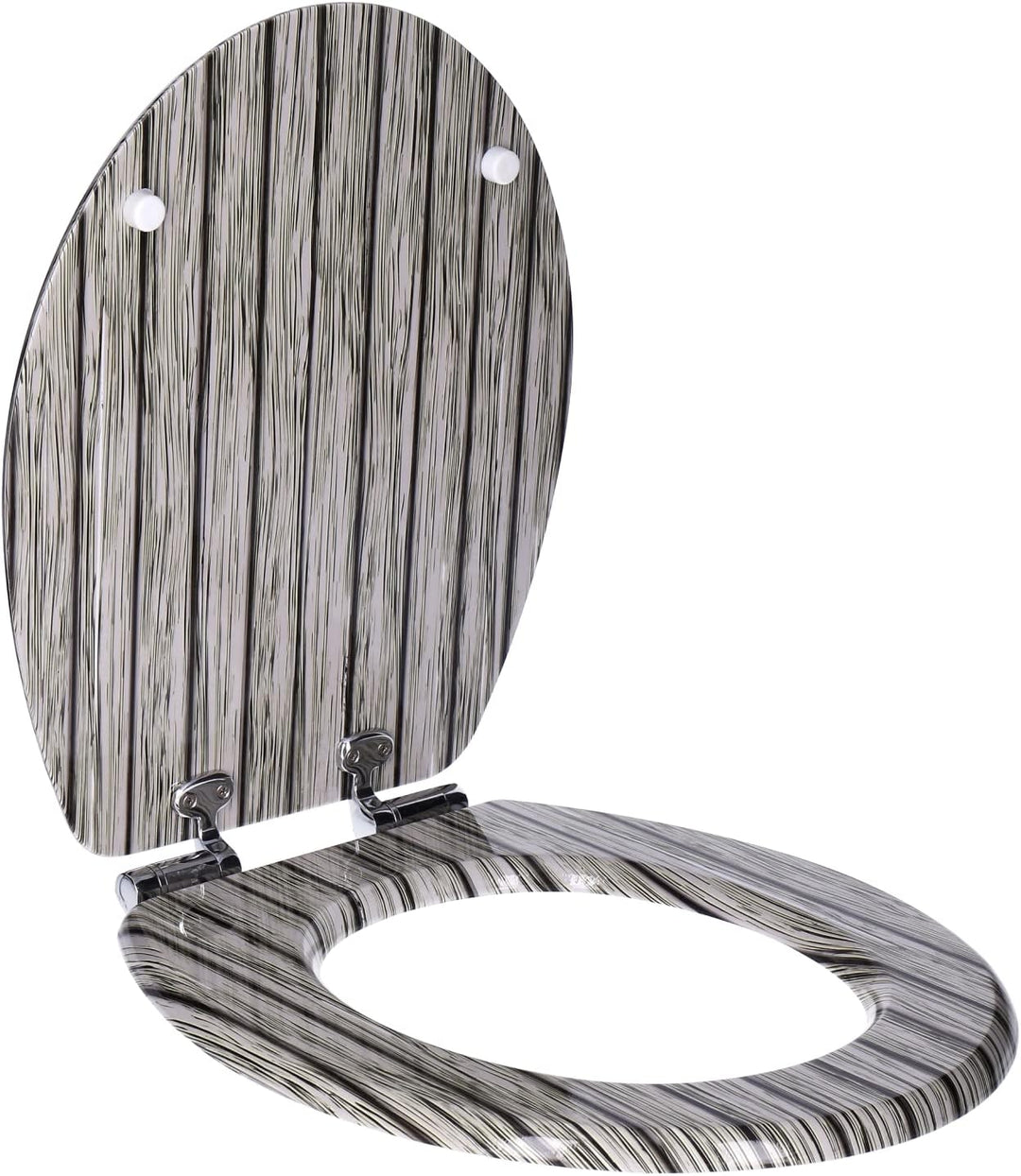TP WC-Sitz mit Absenk-Automatik und Motiv, Soft-Close-Funktion, Toiletten-Deckel mit Holz-Kern, oval