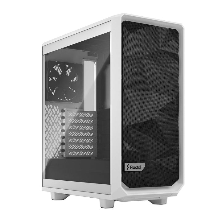 Fractal Design Meshify 2 Compact White ATX Flexible High-Airflow Tempered Glass Window Mid Tower Com